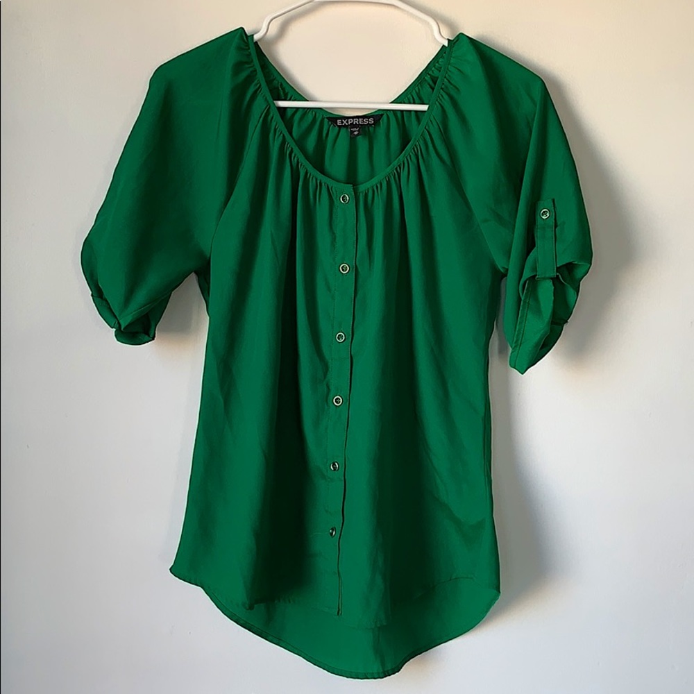 Express Button Up Blouse 💚 XS